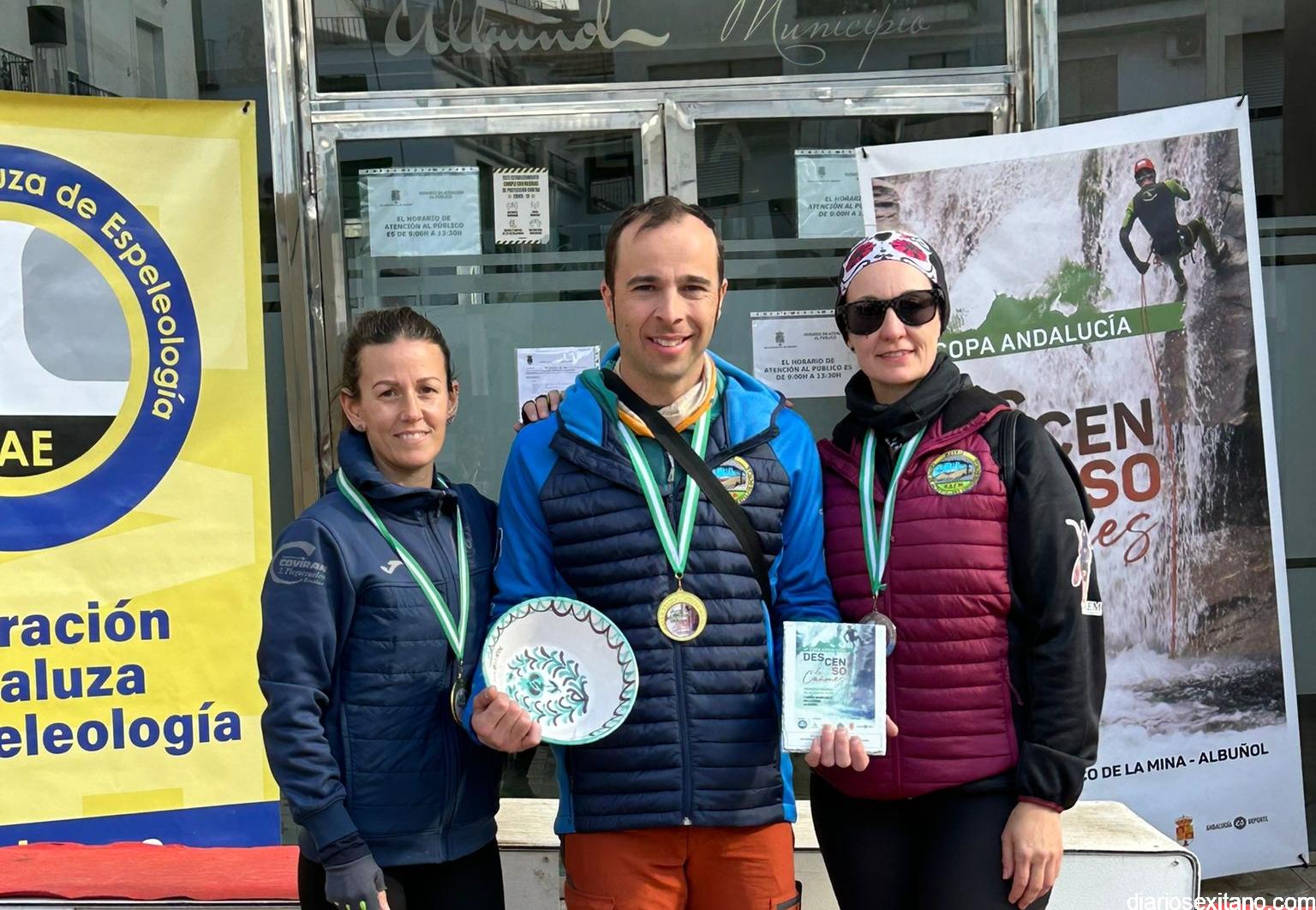 Los espeleólogos de Almuñécar Juanjo Rivas y Aixa Arnedo, oro en la segunda  prueba de la Copa de Andalucía de Descenso de Cañones. - Diario Sexitano